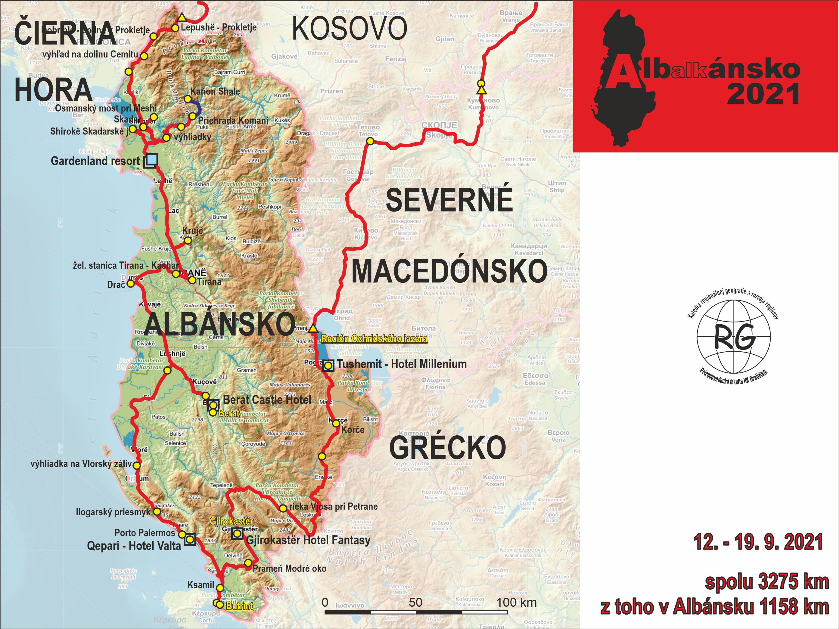 exkurzia Albánsko 2021