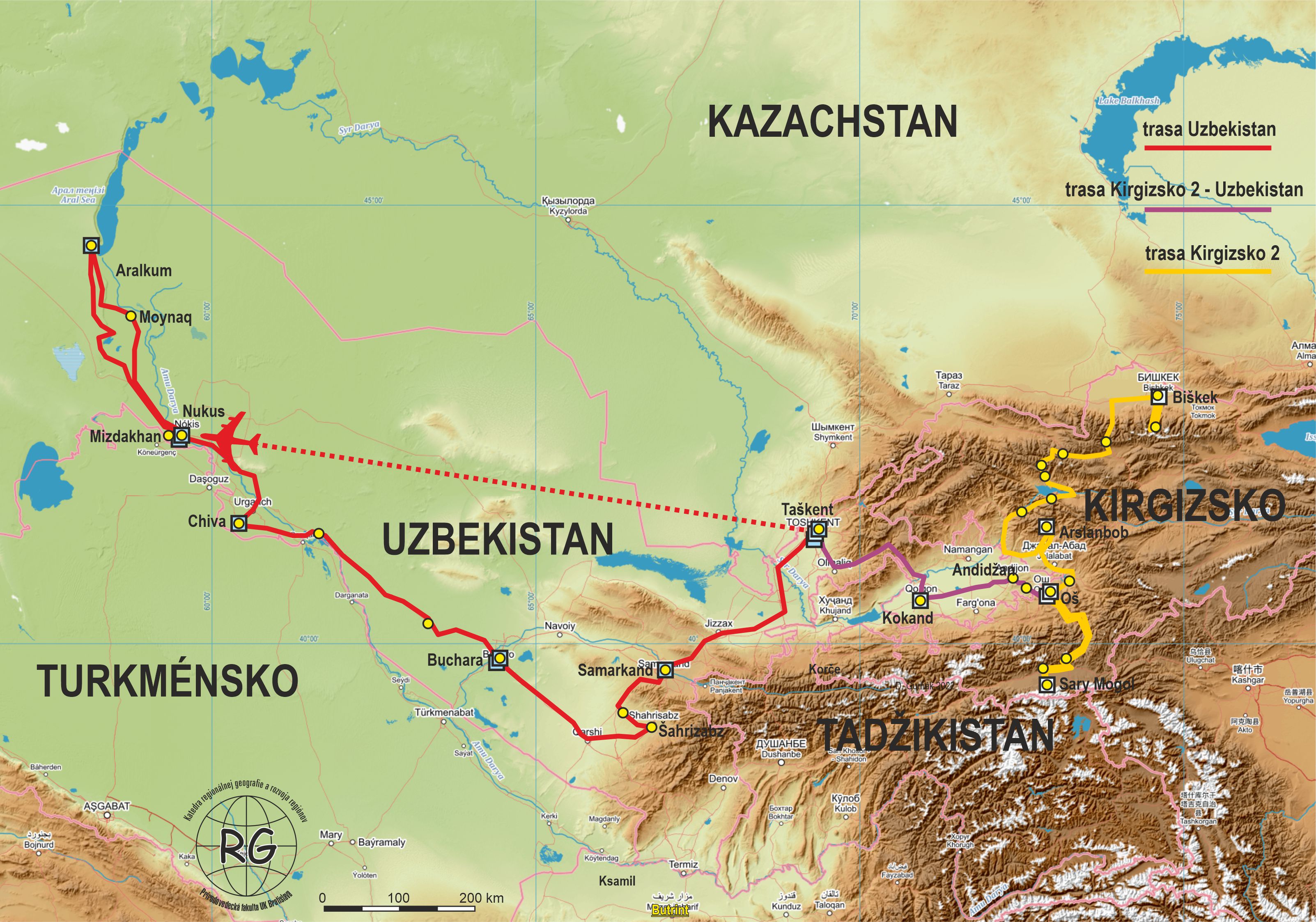 expedícia Stredná Ázia 2022