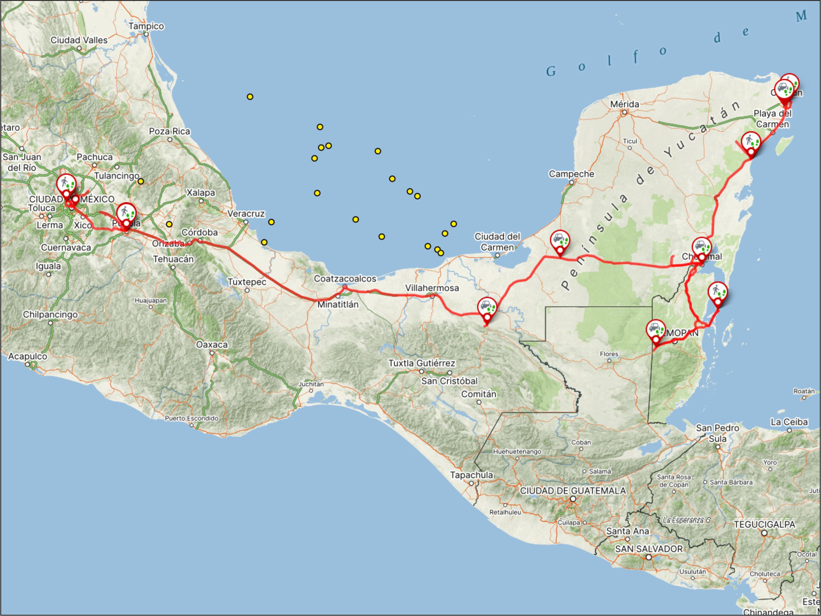 Mexiko a Belize 2023